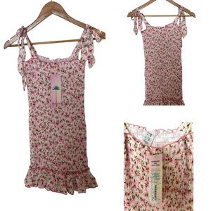 NWT Tru Luv Floral Ruched Dress